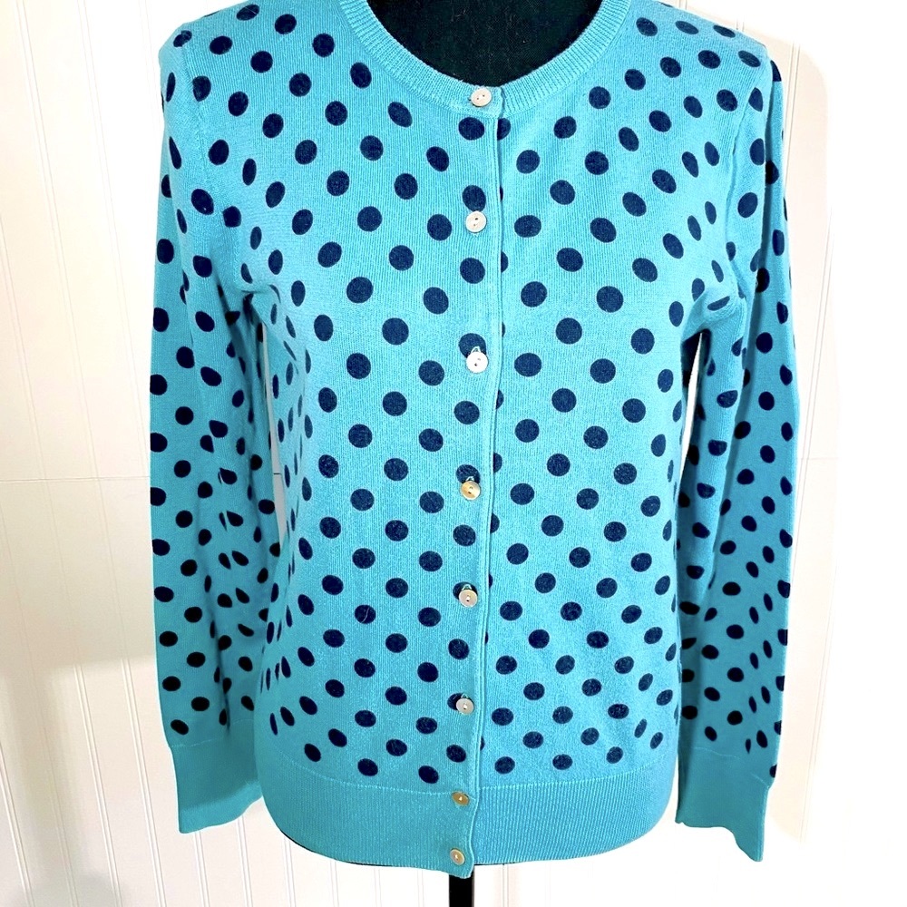COPY - Lands’ End Polka Dot sweater, XS - Picture 5 of 8